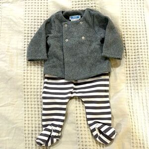 3 month Jacadi Paris 2 pc set